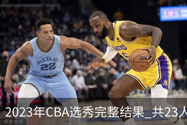 2023年CBA选秀完整结果 共23人被选中历史次高